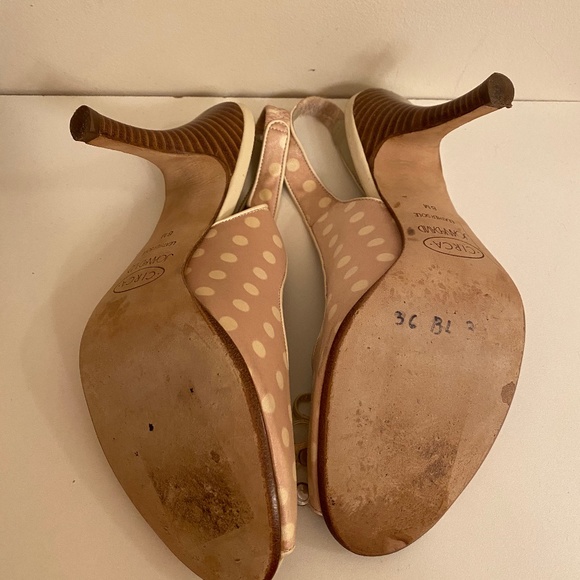 Circa Joan & David Pink Polka Dot w/ Bow Heels - Picture 10 of 12